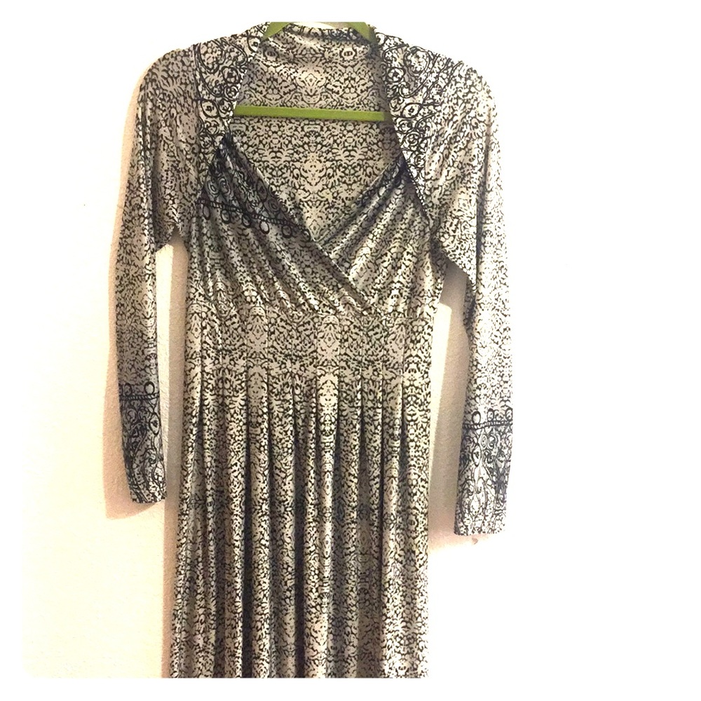 Black and white, ombré like dress